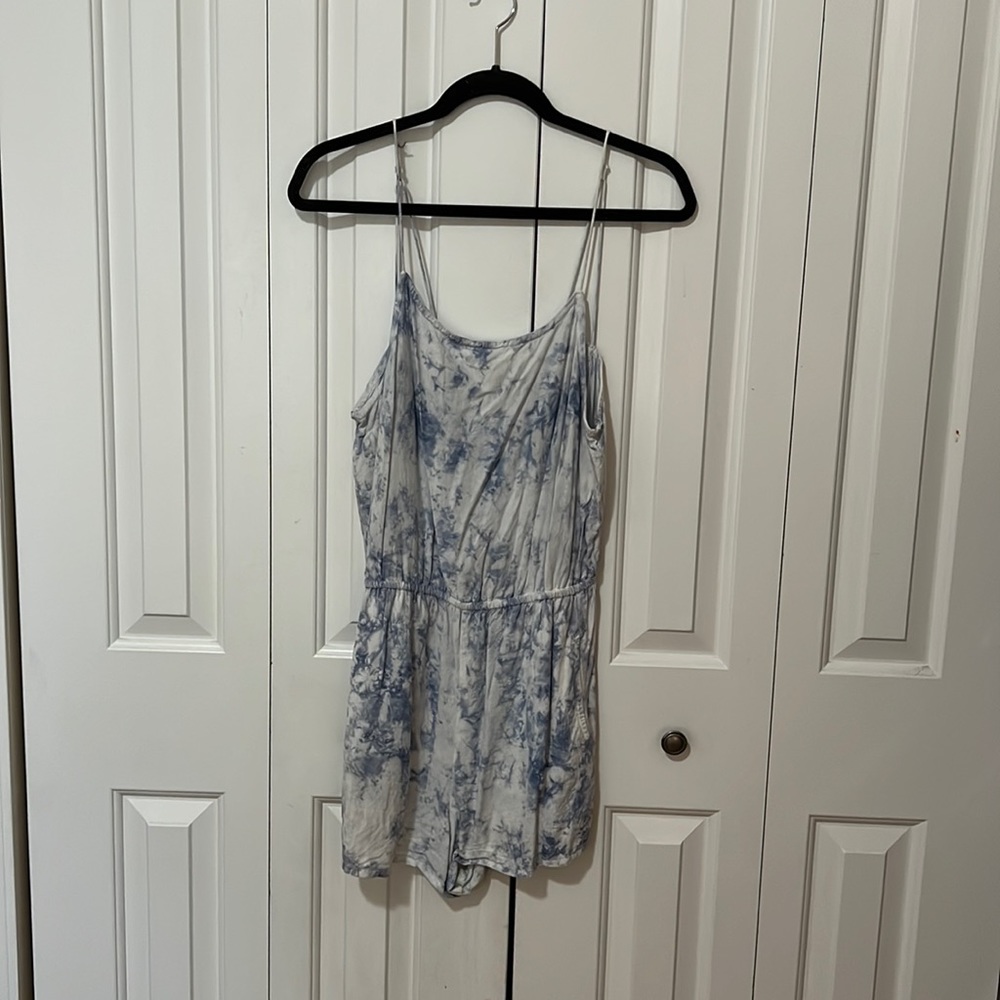RVCA Blue Tie Dye Romper